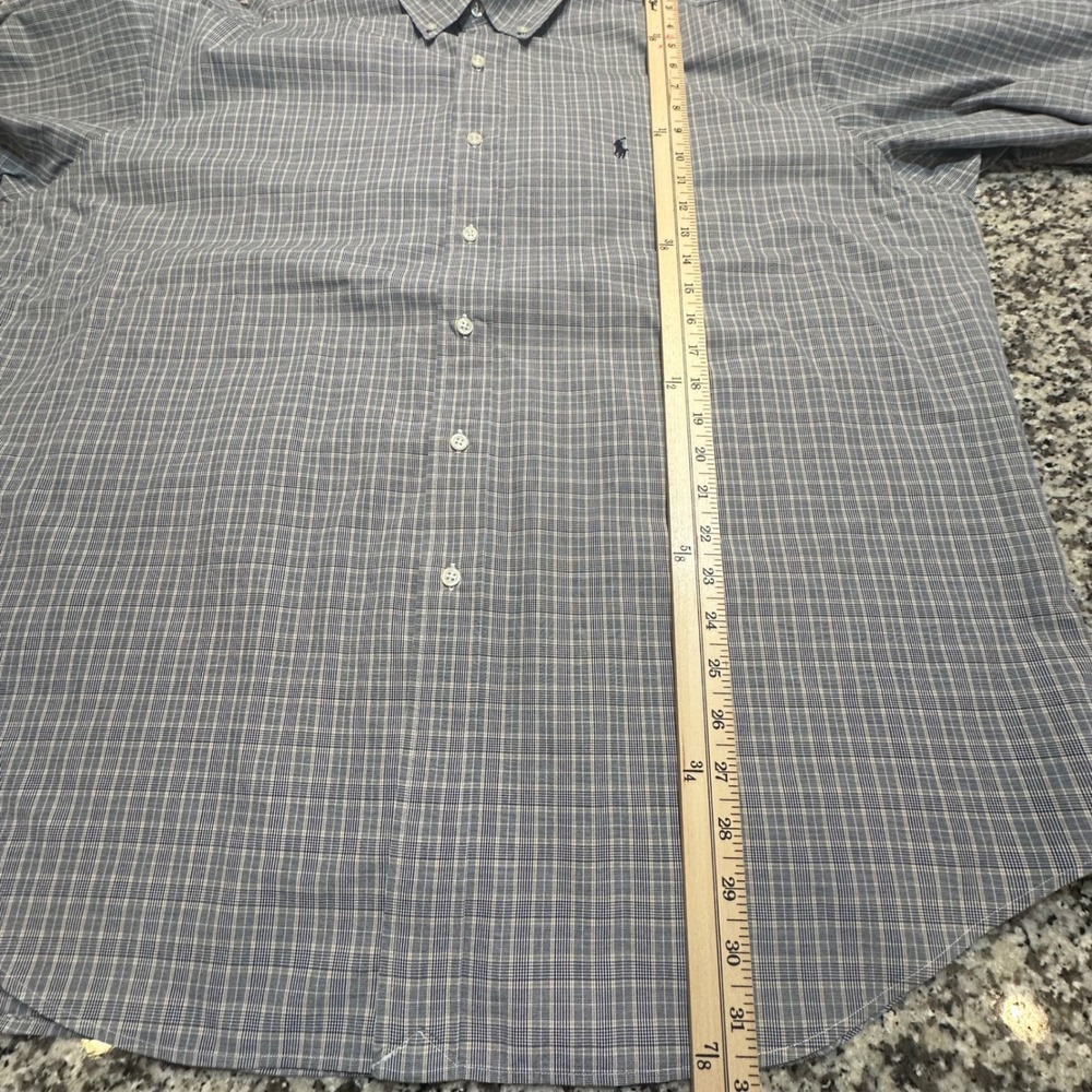Ralph Lauren Blake Mens XL Plaid Button Down Shirt 100% Cotton Long Sleeve - Picture 5 of 10